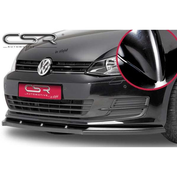 Spoiler Delantero Volkswagen Golf 7 R Negro Brillante - Eurolineas