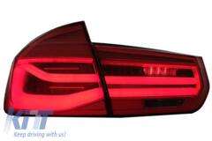 Faros traseros de LEDs con intermitente secuencial dinamico BMW 3 Serie F30 LCI 2014-2019 rojos claros