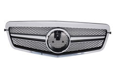 Parrilla rejilla delantera para MERCEDES E Class W212 S212 (2009-2013) Facelift Single Stripe Design Cromada