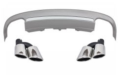 Difusor parachoques trasero deportivo + colas de escape para Audi A5 8T 2 puertas Coupe/Cabriolet (2012-2015) S5 Lookstyle=