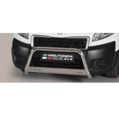 Defensa delantera barras en Acero Inoxidable Homologacion Ec Peugeot Expert 2006-2015 Medium Bar Acero Inox Diametro 63