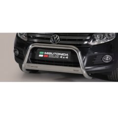 Defensa delantera barras en Acero Inoxidable Homologacion Ec Volkswagen Tiguan Sport & Style/ Trend & Fun 11- Medium Bar Acero Inox Diametro 63