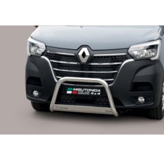 Defensa delantera barras en acero inoxidable Renault Master 2019- O 63 Homologada - Ec Barstyle=