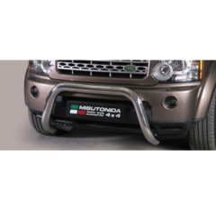 Defensa delantera barras en Acero Inoxidable Land Rover Discovery 4 Diametro 76 Homologada