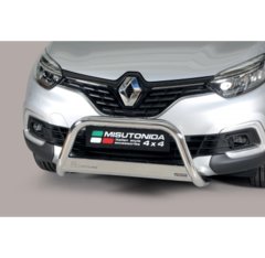 Defensa delantera barras en Acero Inoxidable Renault Captur 18- O 63 Homologada - Misutonida Italia