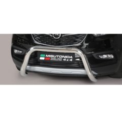 Defensa delantera barras en Acero Inoxidable Opel Mokka X O 76 Homologada - Misutonida Italia