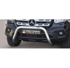 Defensa delantera barras en Acero Inoxidable Mercedes X Class O 76 Homologada - Misutonida Italia