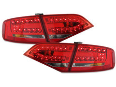 Pilotos faros traseros LED Audi A4 B8 8K Lim. 07+ red/cristal
