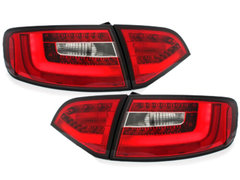 LITEC Pilotos faros traseros LED Audi A4 B8 8K Avant 09-12 rojo/transparente