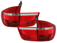 Pilotos faros traseros LED BMW X5 06-10 rojo/cristal