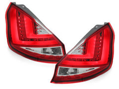 Pilotos faros traseros LED Ford Fiesta MK 7 08-12 rojo/cristal