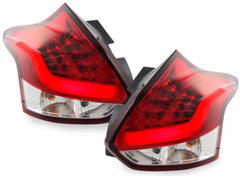 Pilotos faros traseros LED Ford Focus 2011+ rojo/cristal