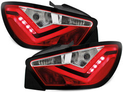 Dectane LED Pilotos faros traseros Seat Ibiza 6J 04.08+ FR Diseno rojo/cristal