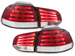 Pilotos faros traseros LED VW Golf VI intermitente LED rojo/cristastyle=