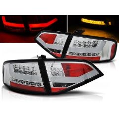 Focos / Pilotos traseros de LED Audi A4 B8 08-11 Sedan Cromado Led