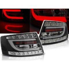 Focos / Pilotos traseros de LED Audi A6 C6 Sedan 04.04-08 Negro Led 6pin