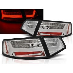 Focos / Pilotos traseros de LED Audi A6 08-11 Sedan Cromado Con Intermitentes Dinamicosstyle=