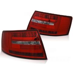 Focos / Pilotos traseros de LED Audi A6 C6 Sedan 04.04-08 Rojos White Led Bar 6-pin