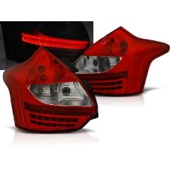 Focos / Pilotos traseros de LED Ford Focus 3 11-10.14 Hatchback Rojo/blanco Ledstyle=