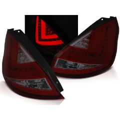 Focos / Pilotos traseros de LED Ford Fiesta Mk7 08-12 Hb Rojo Ahumado Led Barstyle=