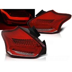 Focos / Pilotos traseros de LED Ford Focus 3 15- Hatchback Rojo Blanco Intermitentes Dinamicos Ledstyle=