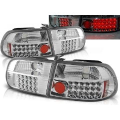 Focos / Pilotos traseros de LED Honda Civic 09.91-08.95 3d Cromado Ledstyle=