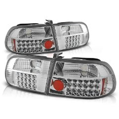 Focos / Pilotos traseros de LED Honda Civic 09.91-08.95 2d/4d Cromado Ledstyle=