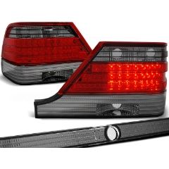 Focos / Pilotos traseros de LED Mercedes W140 95-10.98 Rojo Ahumado Led