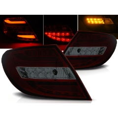 Focos / Pilotos traseros de LED Mercedes C-klasa W204 Sedan 07-10 Rojo Ahumado Led Barstyle=