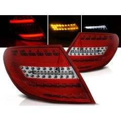 Focos / Pilotos traseros de LED Mercedes C-klasa W204 Sedan 07-10 Rojo/blanco Led Bar