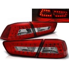 Focos / Pilotos traseros de LED Mitsubishi Lancer 8 Sedan 08-11 Rojo/blanco Ledstyle=