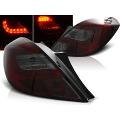 Focos / Pilotos traseros de LED Opel Corsa D 3d 04.06- Rojo Ahumado Led