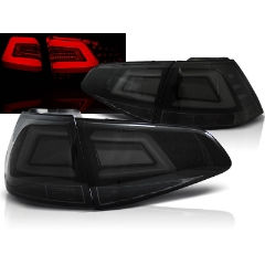 Focos / Pilotos traseros de LED VW Volkswagen Golf 7 13- Ahumado Negro Led Barstyle=