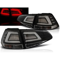 Focos / Pilotos traseros de LED VW Volkswagen Golf 7 13- Negro Led Barstyle=