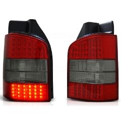 Focos / Pilotos traseros de LED VW Volkswagen T5 04.03-09 Rojo Ahumado Ledstyle=