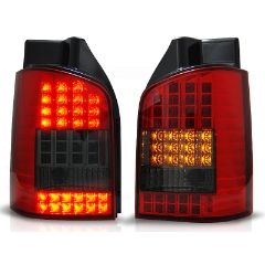 Focos / Pilotos traseros de LED VW Volkswagen T5 04.03-09 Rojo Ahumado Led