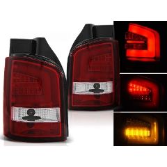 Focos / Pilotos traseros de LED VW Volkswagen T5 04.03-09 Rojo/blanco Led Barstyle=