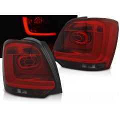 Focos / Pilotos traseros de LED VW Volkswagen Polo 09-13 Rojo Ahumado Led Barstyle=