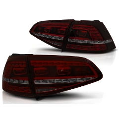 Focos / Pilotos traseros de LED VW Volkswagen Golf 7 13-17 Rojos ahumados Led GTI Look-intermitente Dinamicostyle=