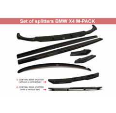 JUEGO DE SPLITTERS BMW X4 M-PACK - ABS Maxton