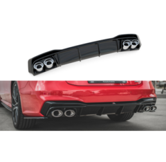 Difusor Spoiler paragolpes trasero + Exhaust Ends Imitation Audi A7 C8 S-Line - Audi/A7 Maxtonstyle=