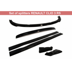 JUEGO DE SPLITTERS RENAULT CLIO III RS - ABS Maxtonstyle=