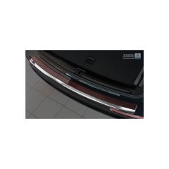 Protector Parachoques en Acero Inoxidable Audi Q5 2008-2016 Cromado/Look Fibra Carbono Rojo-negrostyle=