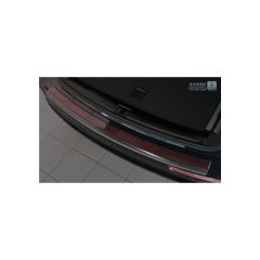 Protector Parachoques en Acero Inoxidable Audi Q5 2008-2016 Negro/Look Fibra Carbono Rojo-negro