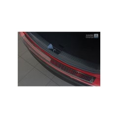 Protector Parachoques en Acero Inoxidable Mazda Cx-5 2014- Negro/Look Fibra Carbono Rojo-negro