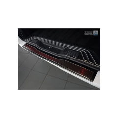Protector Parachoques en Acero Inoxidable Mercedes Vito W447 2014- Negro/Look Fibra Carbono Rojo-negro