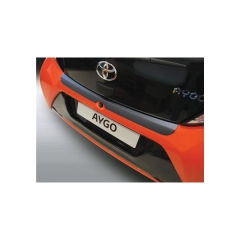 Protector Parachoques en Plastico ABS Toyota Aygo 3/5 puertas 7.2014- Negrostyle=