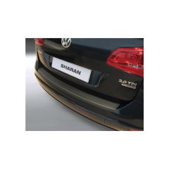 Protector Parachoques en Plastico ABS Volkswagen VW Sharan 9.2010- Negrostyle=