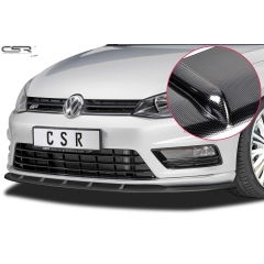 Spoiler deportivo parachoques delantero espada espadin VW Golf VII solo valido para R-Line 08/2012- Look Carbonostyle=